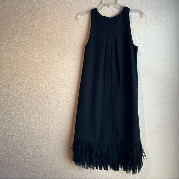 Banana Republic black dress with fringe size 6 - Picture 4 of 4